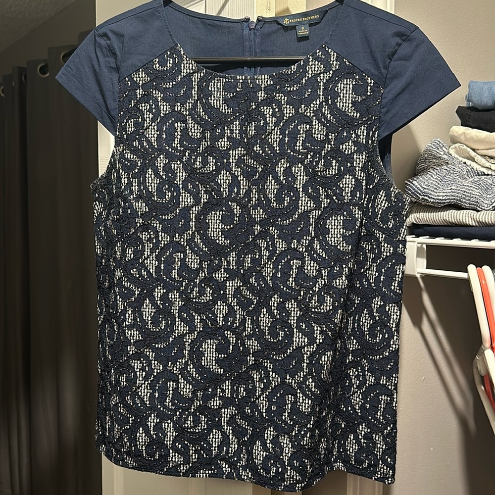 Brooks Brothers navy blue tops
